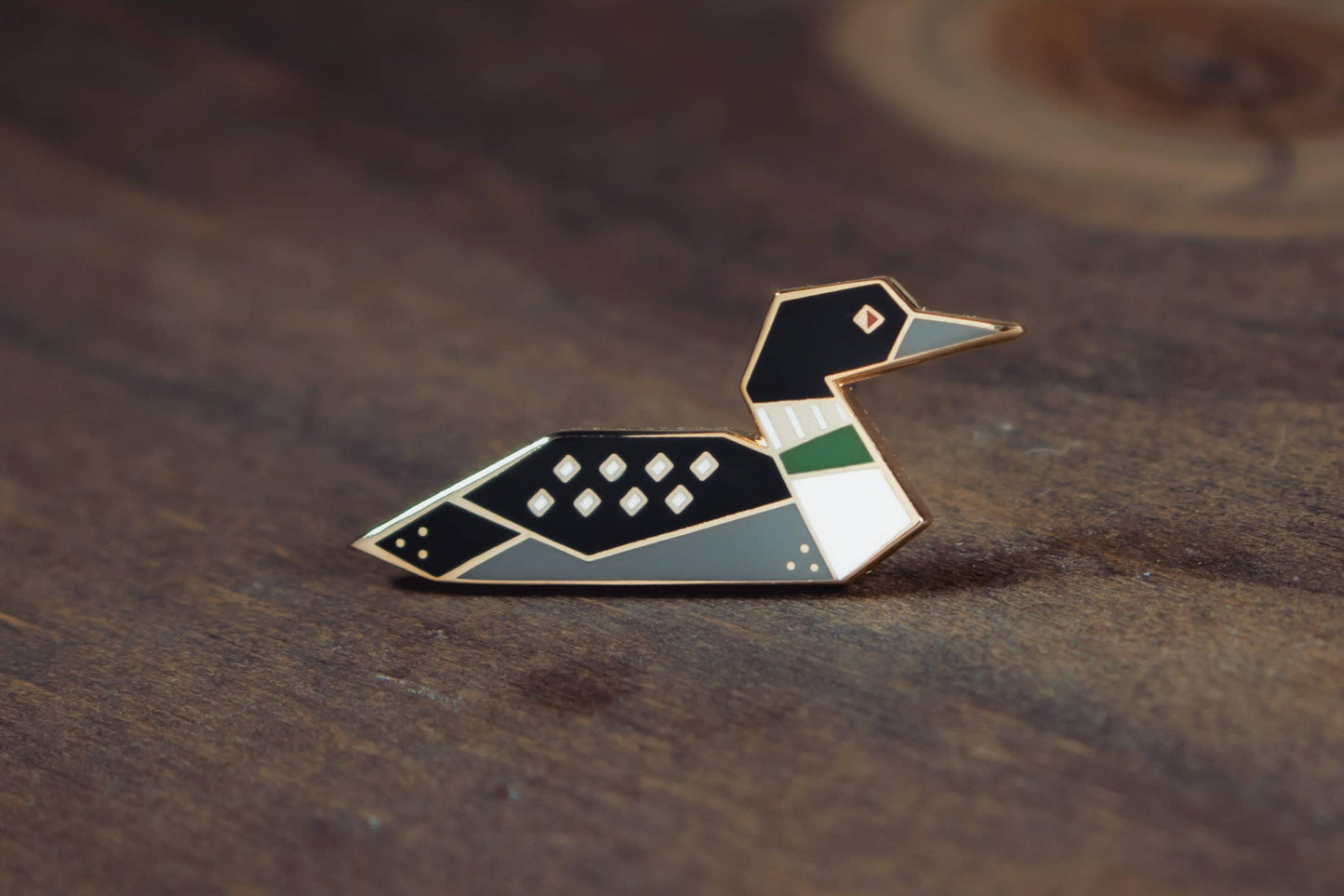 Loon Enamel Pin