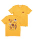 Nature Study Wildflowers Unisex Tee | Mustard