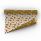 Recyclable Gift Wrap / Wrapping Paper: Mushrooms (Green & Cr