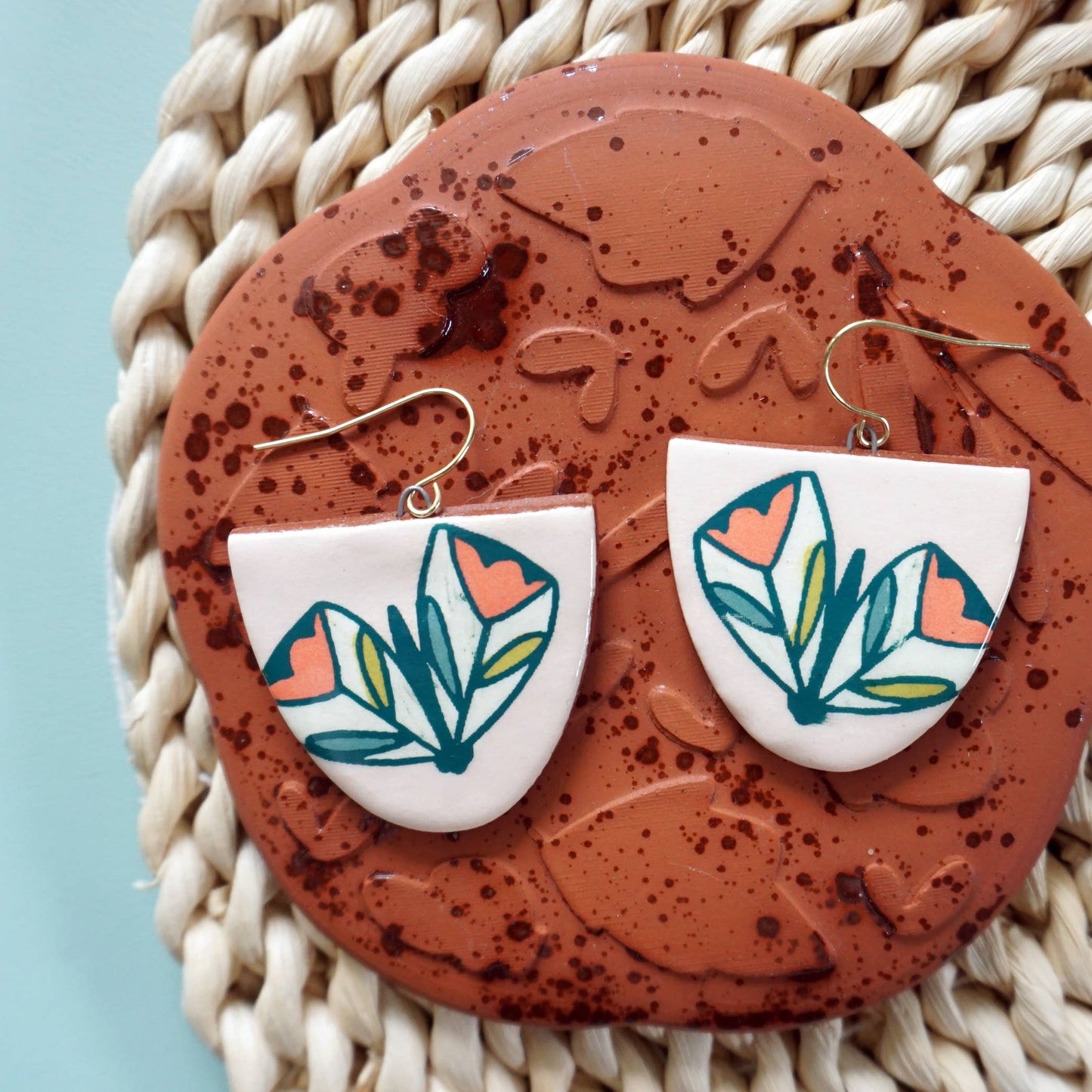 Pink Moth Dangle Earrings - Wholesale