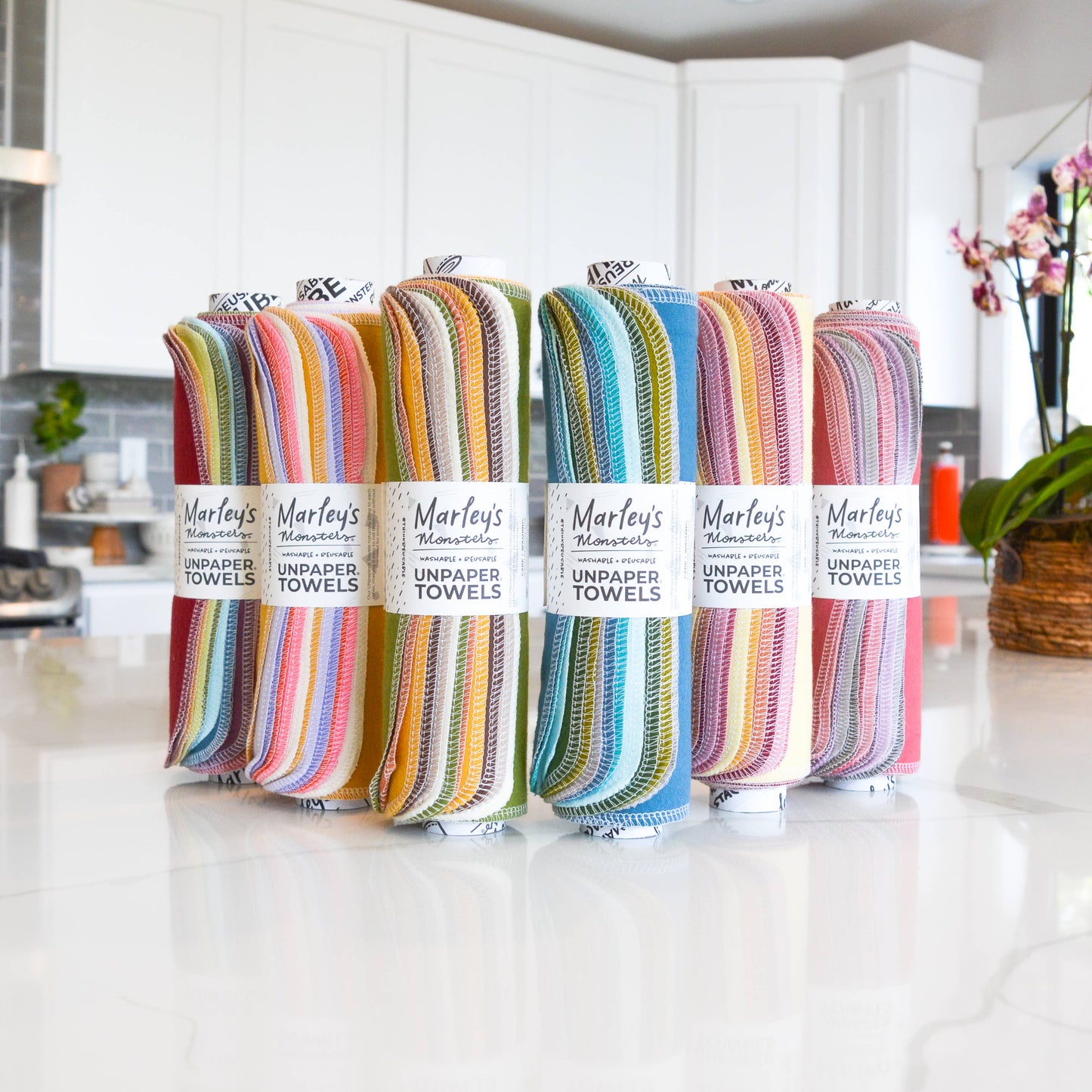 Stockist Bundle Set of 6 rolls UNpaper® Towels: Spec. Colors: Universe / 12 pack