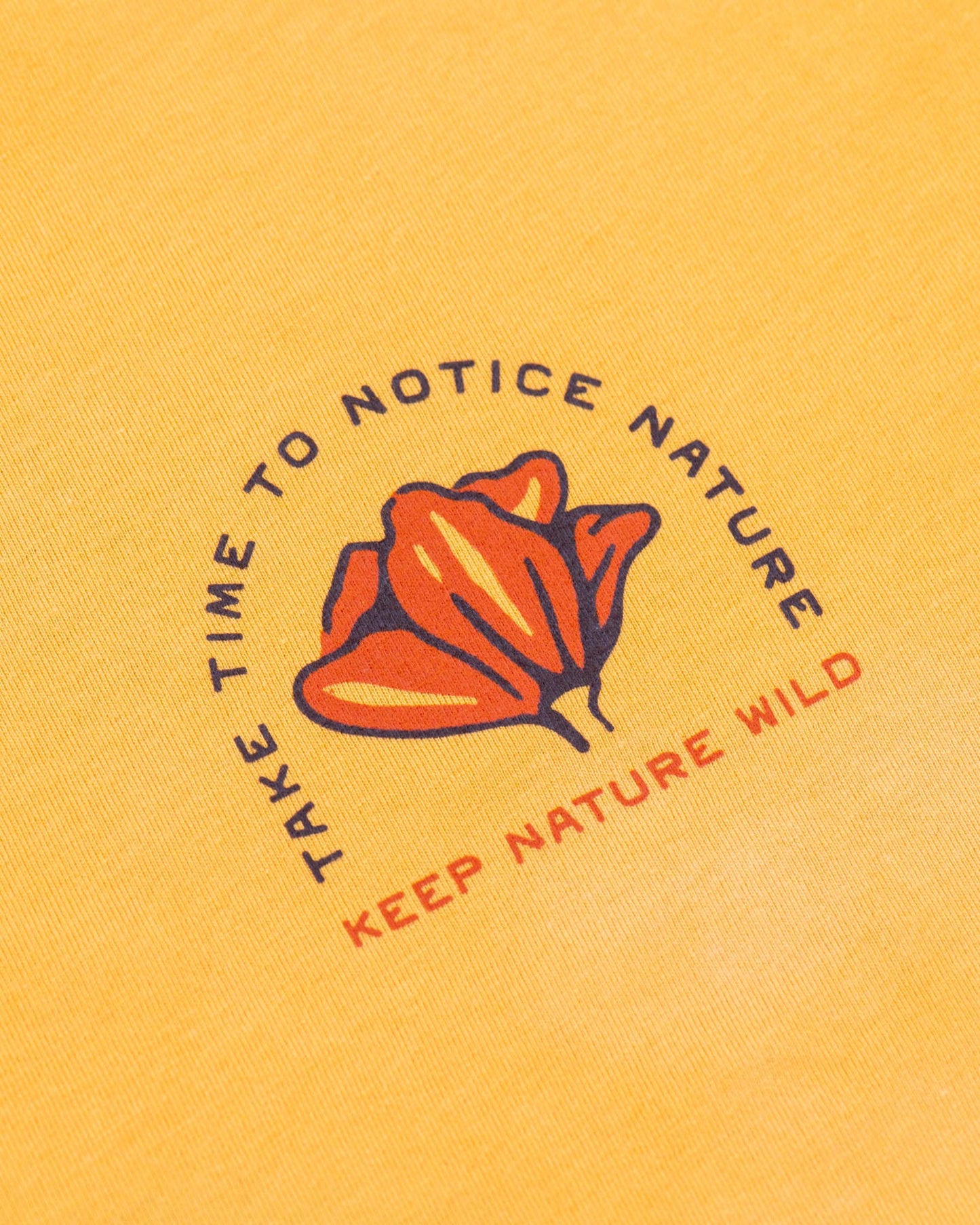 Nature Study Wildflowers Unisex Tee | Mustard