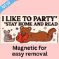 Stay Home And Read Bumper Magnet