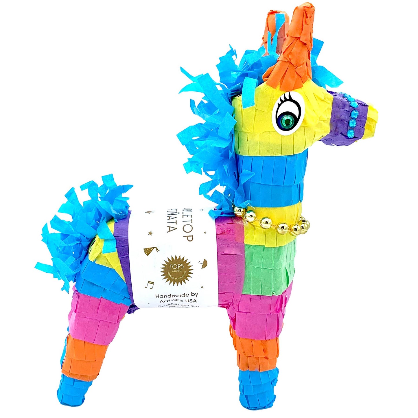 Refillable 8" Tabletop Piñata - Donkey - Assorted Colors