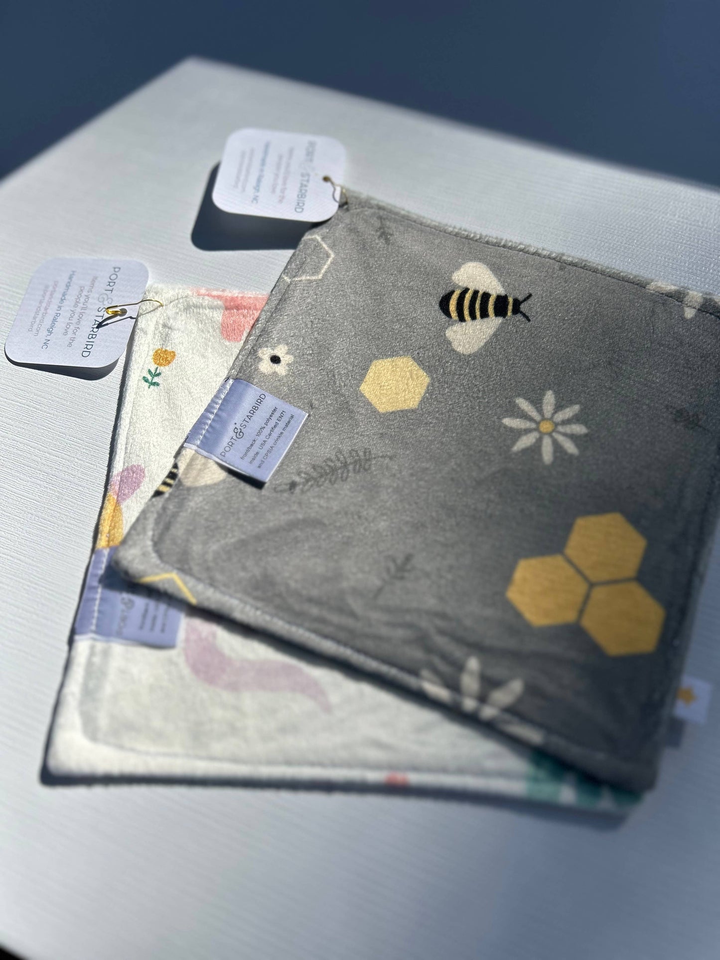 Don't Worry, Bee Happy Minky Crinkle Sensory Toy