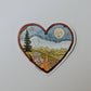 My Heart is in the Mountains Vinyl Sticker