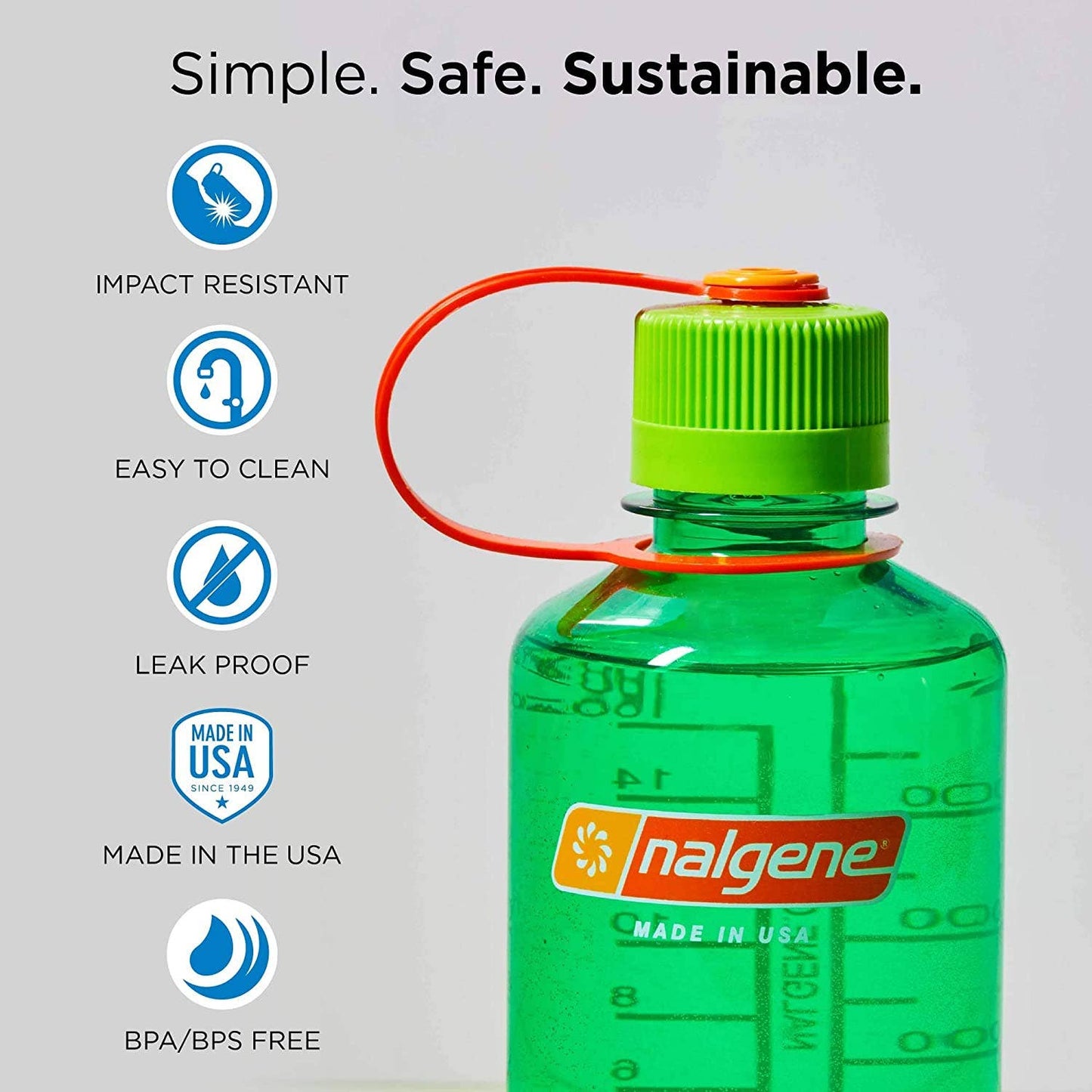 Nalgene 32oz Narrow Mouth Sustain Bottle - 50% Recycled