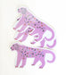 Jaguar Vinyl Glitter Sticker