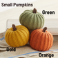Colorful Knit Pumpkin Giftables Bowl Filler Tabletop