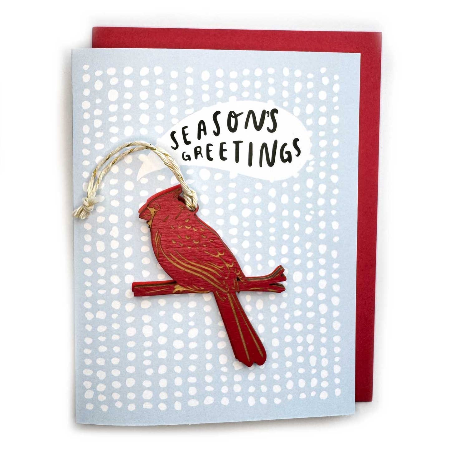 Seasons Greetings - Cardinal Ornament w/Card