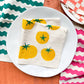 Tomatoes Multi-Color Hand Printed Cotton Napkins, Set of 4