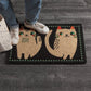 Danica Studio Meow Meow Coir Fiber Printed Doormat
