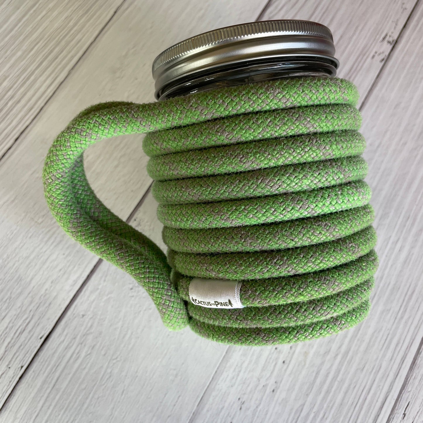 Jar Cozie - Upcycled Retired Rock Climbing Rope