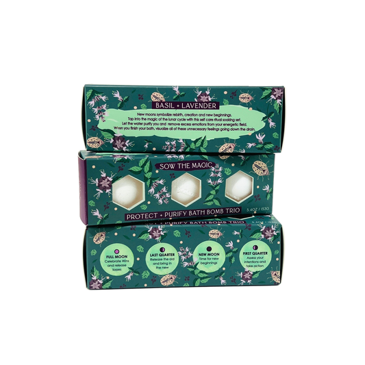 Moon Phase Protect + Purify Bath Bomb Trio