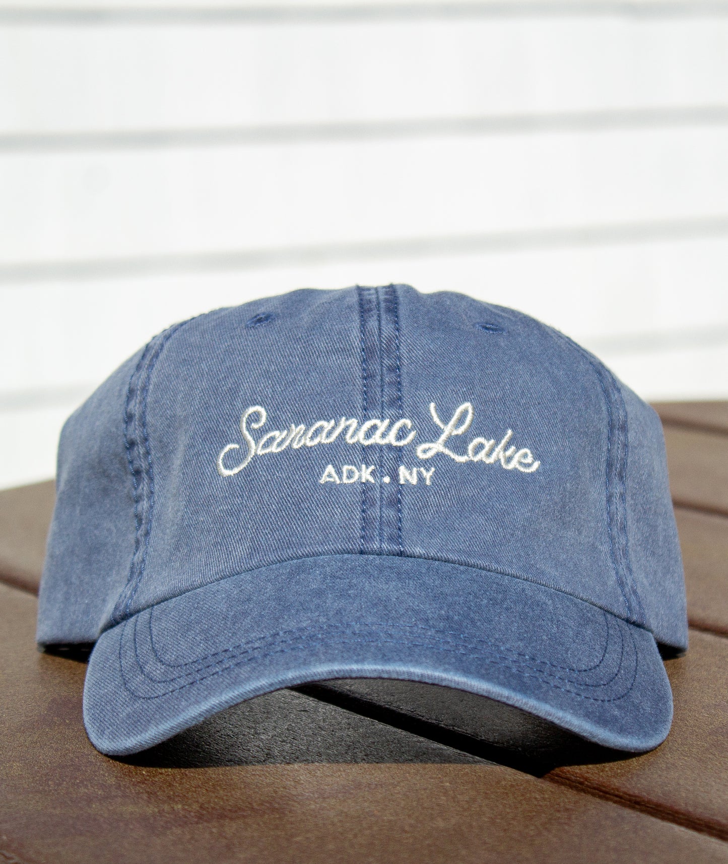 Saranac Lake Ball Cap - Script Font