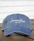 Saranac Lake Ball Cap - Script Font
