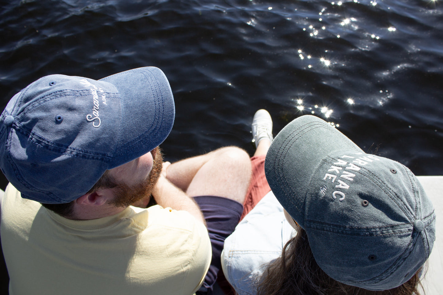 Saranac Lake Ball Cap - Script Font