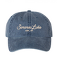 Saranac Lake Ball Cap - Script Font