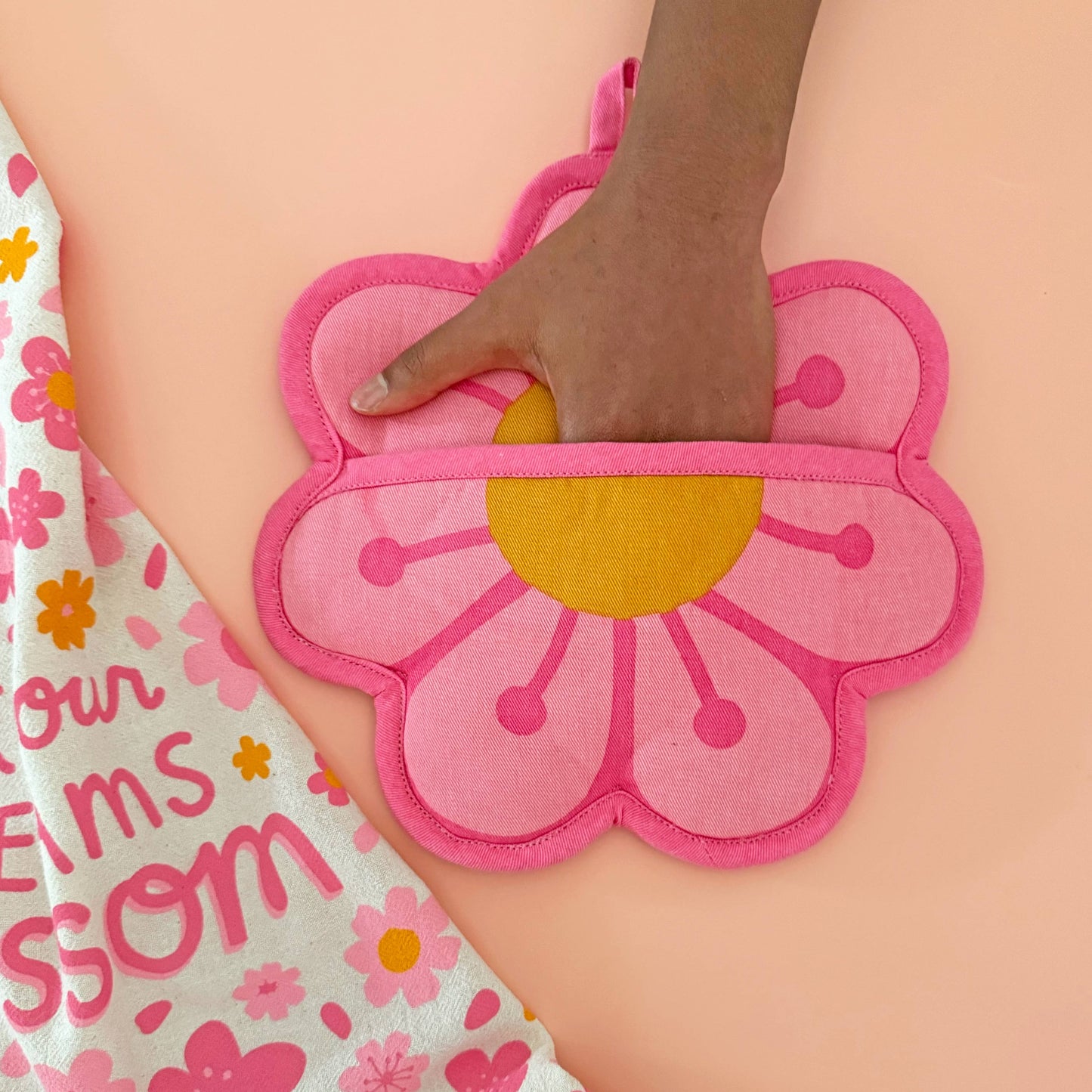 Blossom Pot Holder w/ Pocket