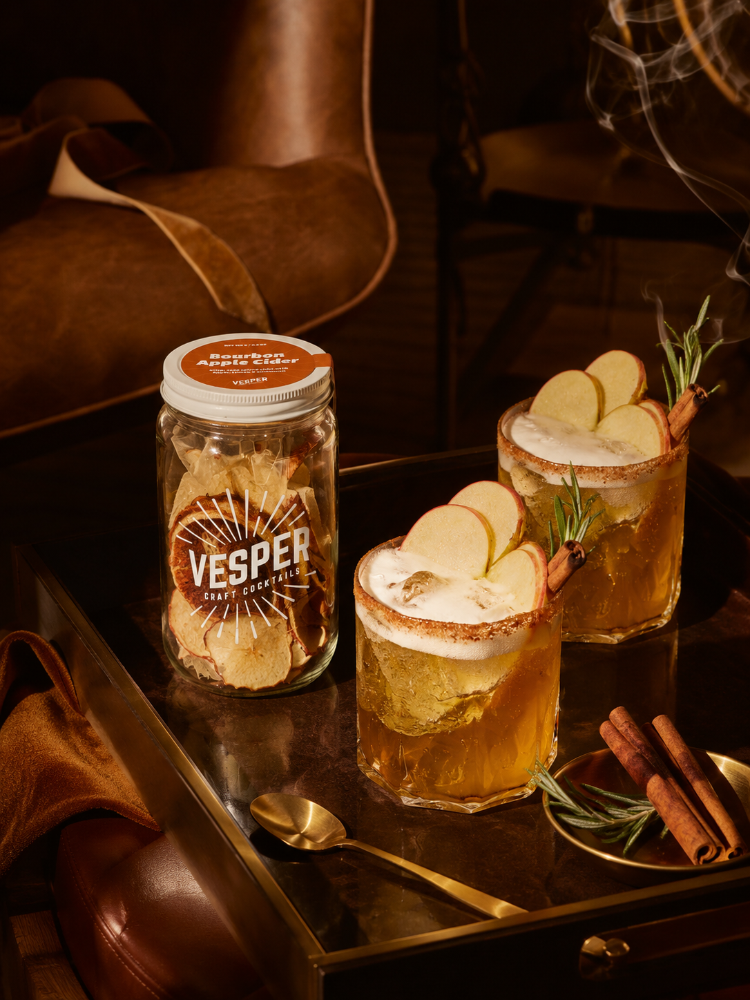 Holiday Cocktail / Mocktail Mixer - Bourbon Apple Cider
