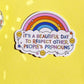 Respect pronouns sticker lgbtq hydroflask planner