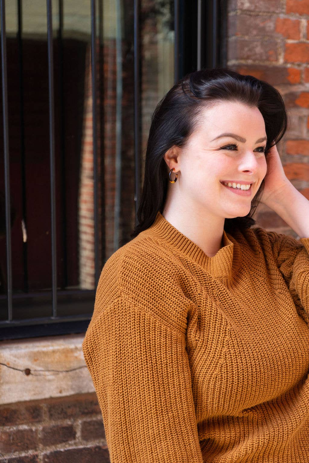 Cam Mini Hoops - Tortoise //  Earrings, Jewelry, Fall