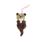 Otter Felt Wool Christmas Ornament 
