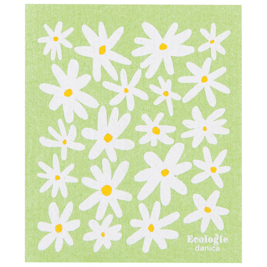 Daisies Swedish Dishcloth