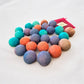 100% Alpaca Wool Cat Rattle Balls – Assorted Colors, 2-Pack