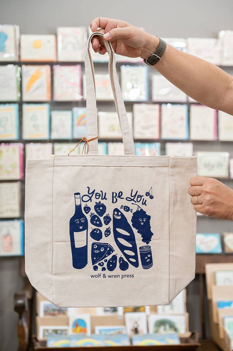 'You Be You' Canvas Tote/Book Bag