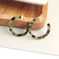 Camy Hoops - Olive Tortoise // Earrings, Jewelry, Gifts, Fall