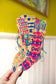 FESTIVE STOCKINGS SEWN GARLAND