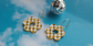 Checkered Flower Earrings