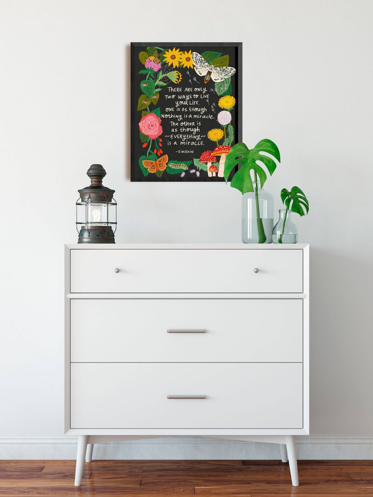 Everything is a Miracle Art Print - Nature - Einstein Quote