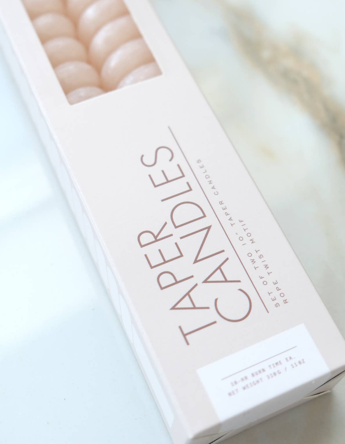 Spiral Taper Candles | Neutral