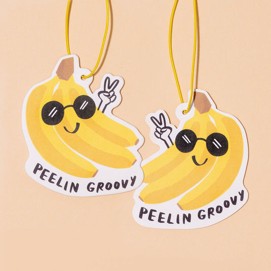 Peelin' Groovy Banana Air Freshener - Stocking Stuffer