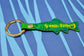 Gone Fishing Leather Key Fob