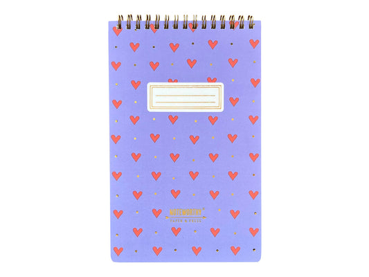 Hearts Pattern Small Notebook