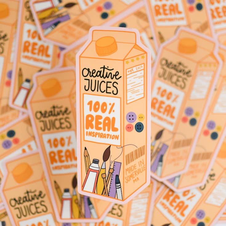'Creative Juices' Vinyl Sticker