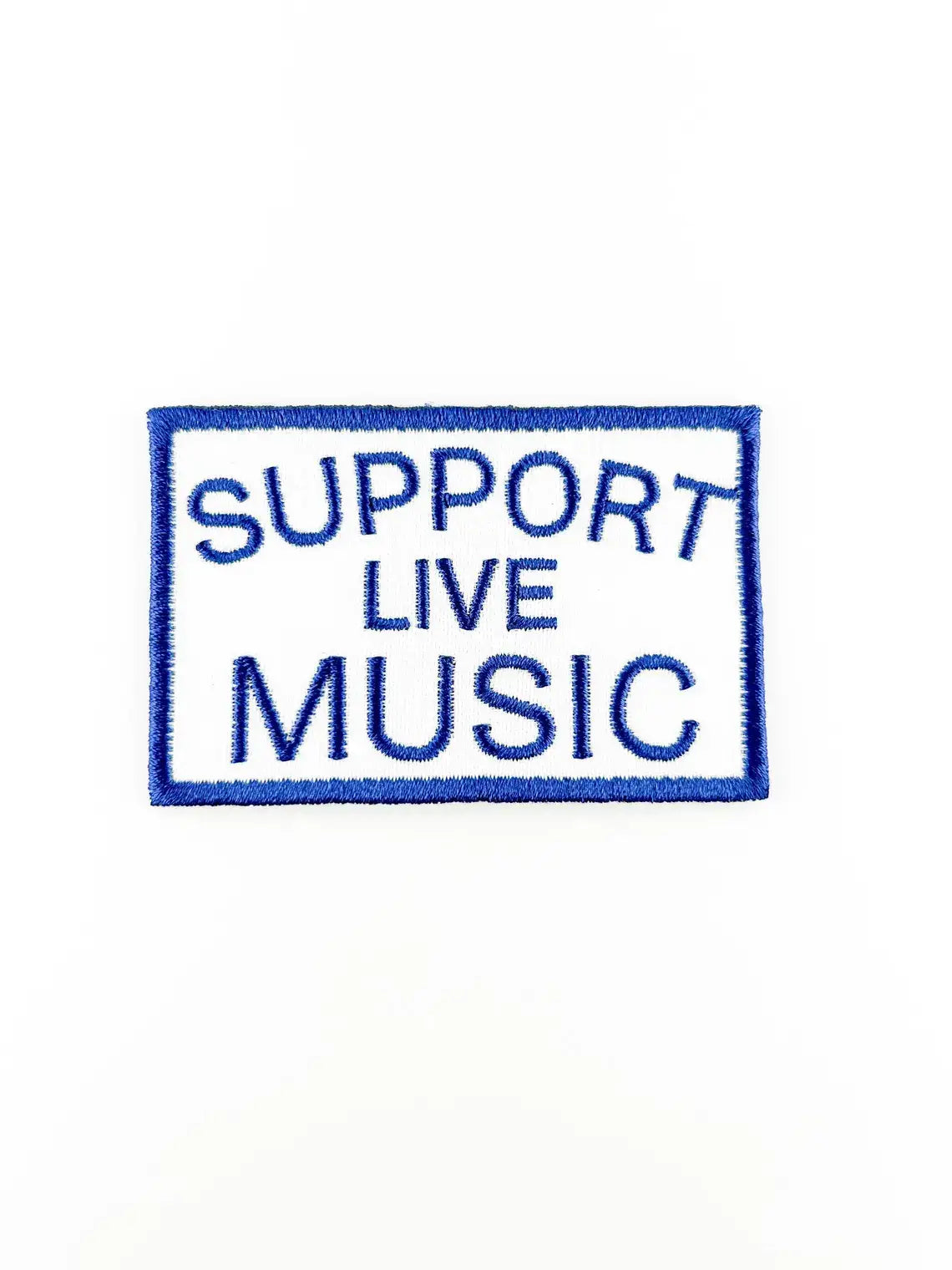 Support Live Music Embroidered Iron On Patch, Trucker Hat