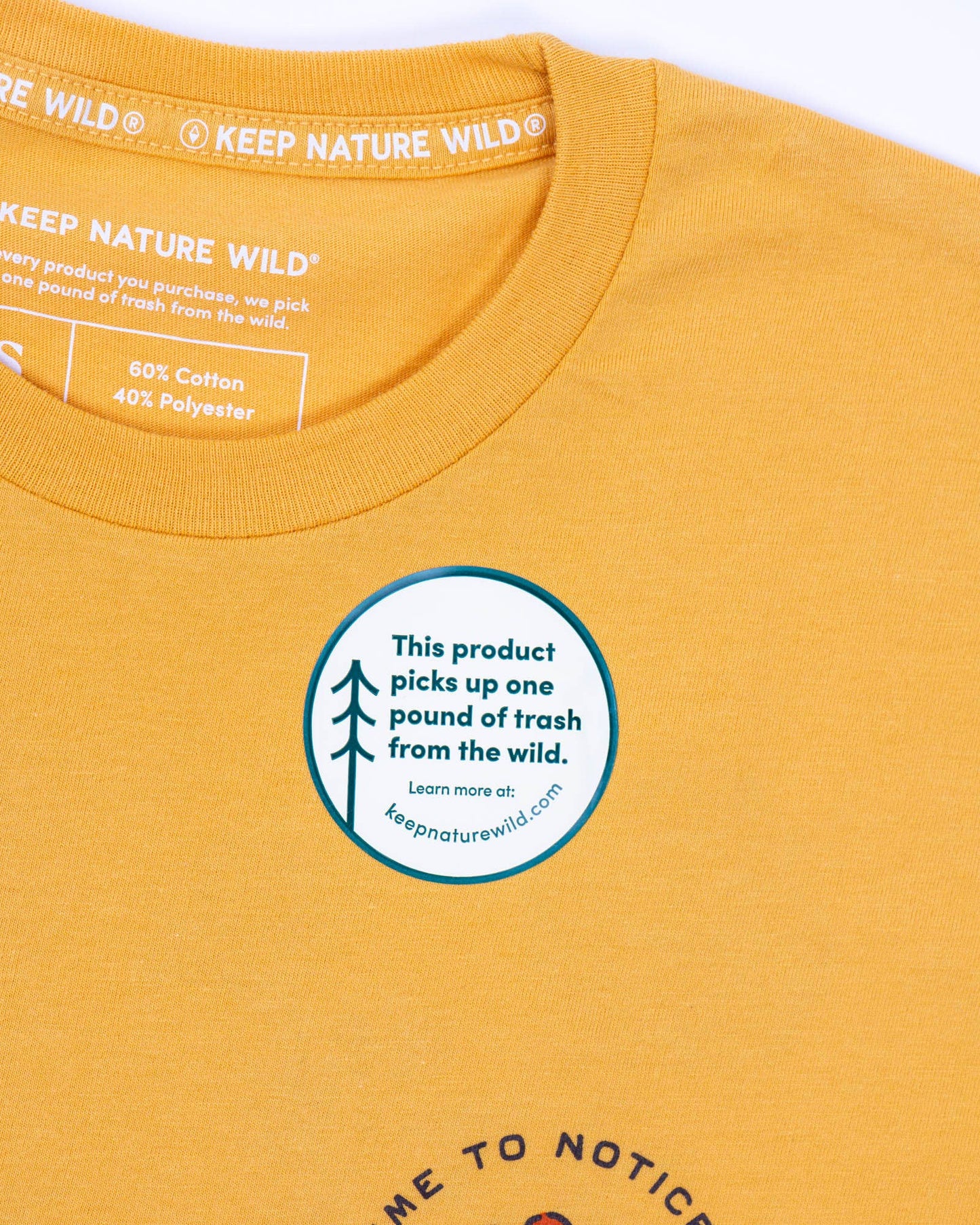 Nature Study Wildflowers Unisex Tee | Mustard