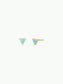 Mini Energy Gem - Amazonite - Gold Earrings