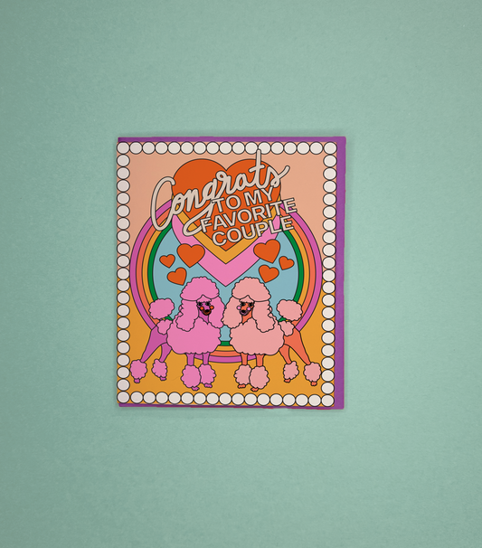 Card - Favorite Couple Poodles