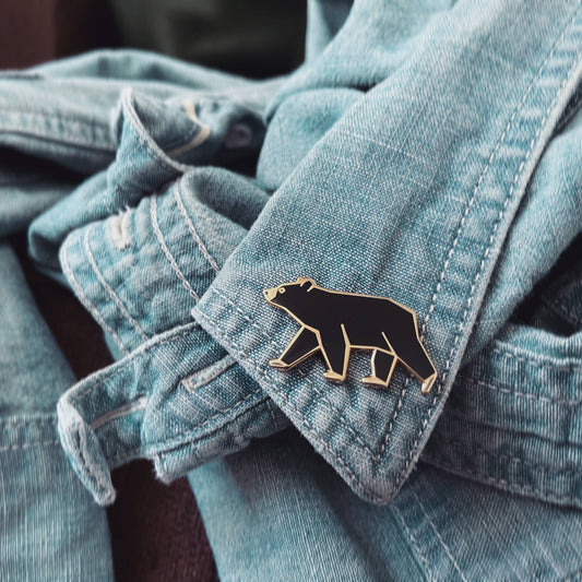 Black Bear Enamel Pin