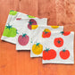 Tomatoes Multi-Color Hand Printed Cotton Napkins, Set of 4