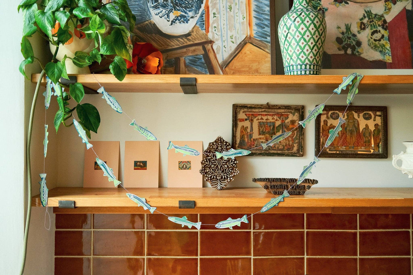 TASTY ANCHOVIES SEWN GARLAND