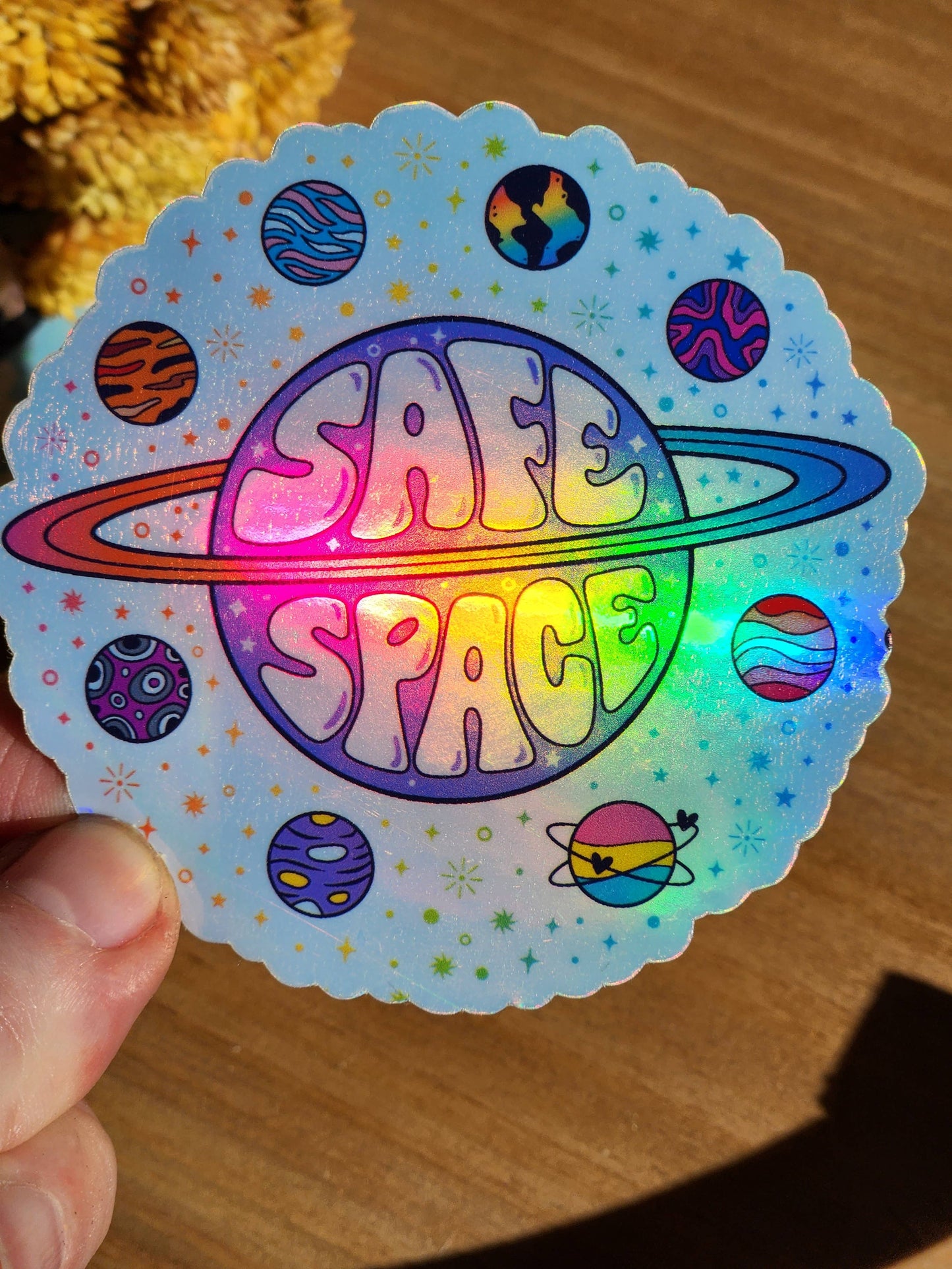 Safe space lgbtq sticker pride ally month hydroflask journal