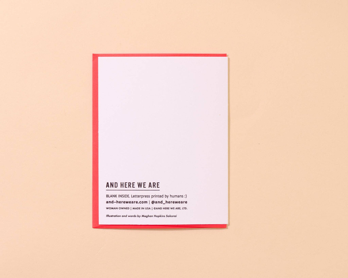 Rad Dad Letterpress Radish Father's Day Card