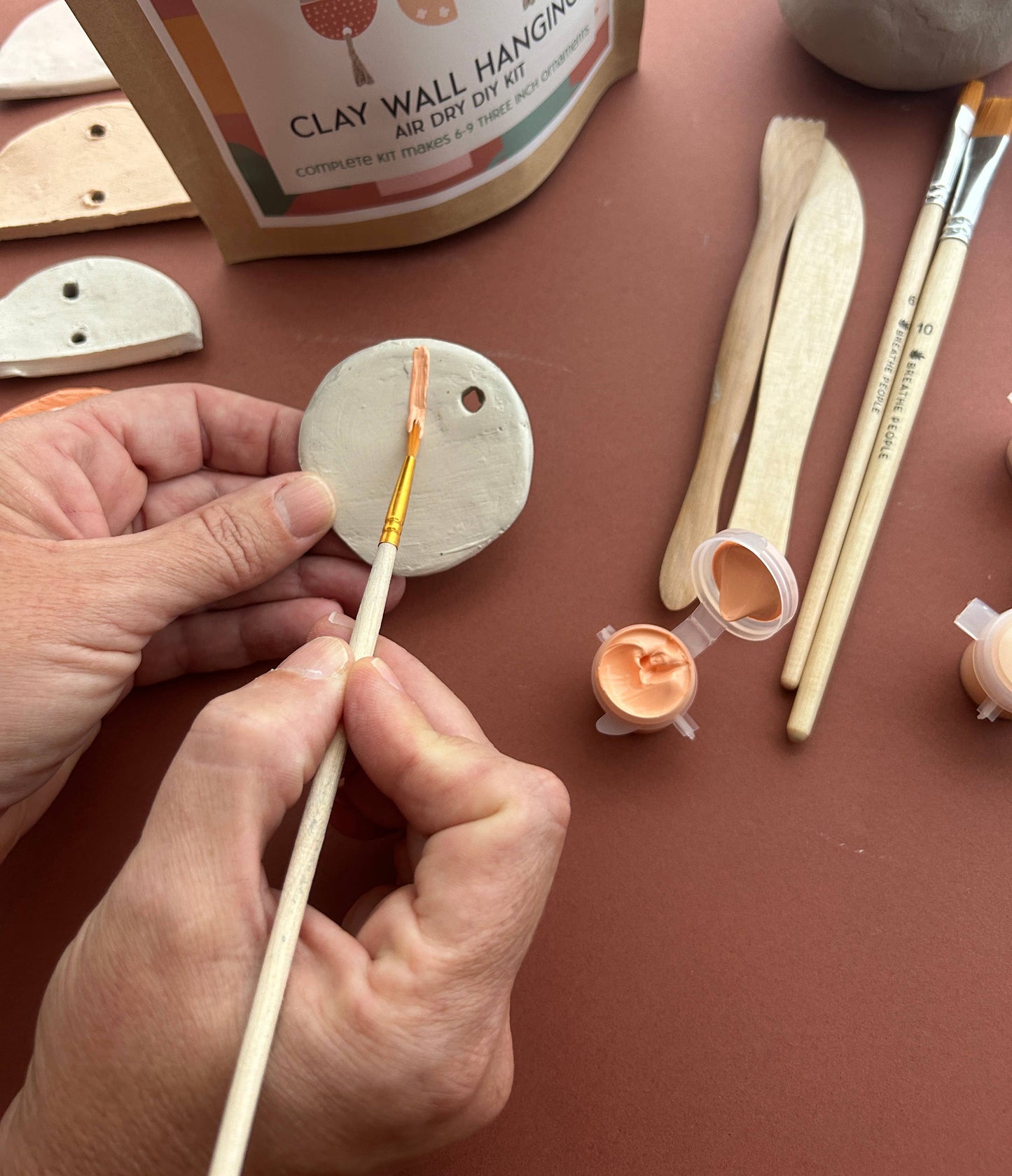 Peace Bird Ornament Clay Kit-  Stocking Stuffer Gift