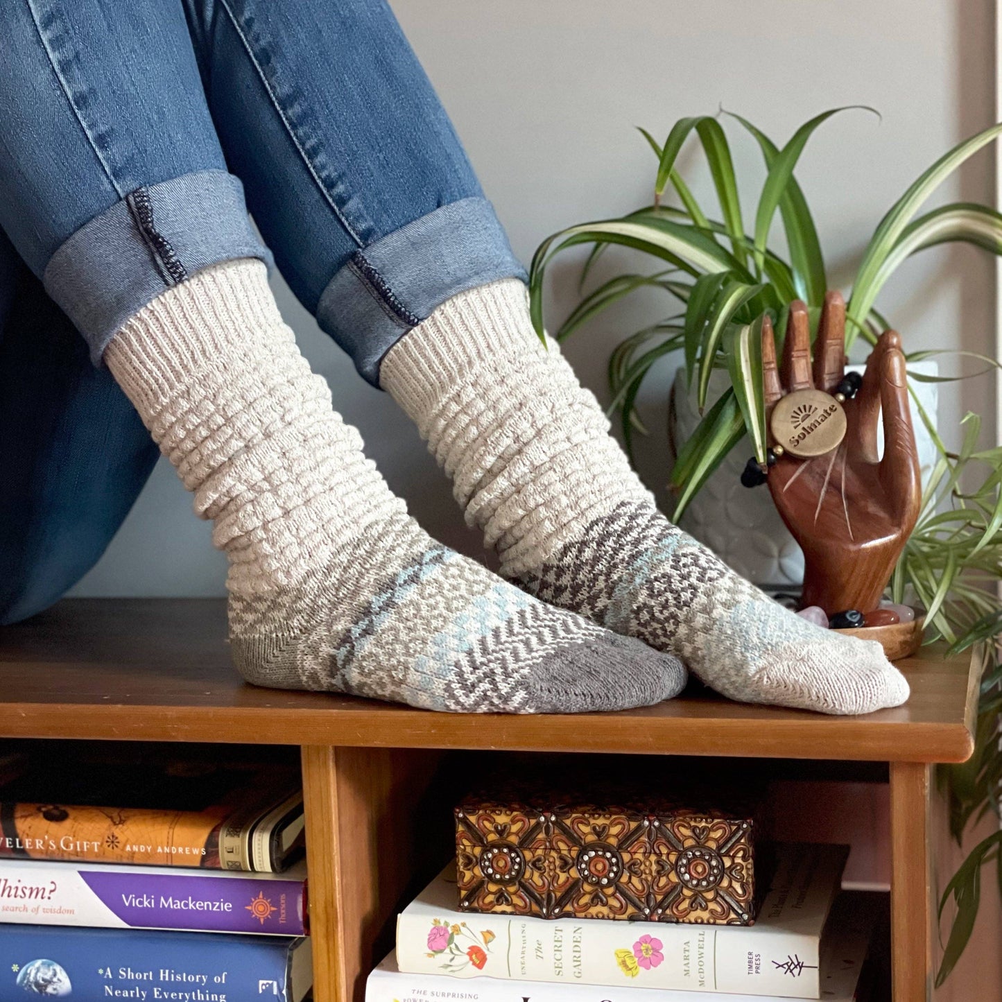Slouch Socks - Seashell | Sustainably Made In The USA 